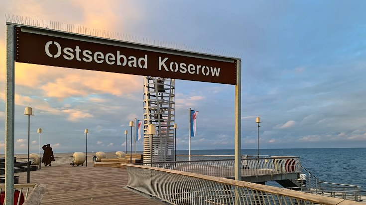 auf der Seebrücke in Koserow auf Usedom